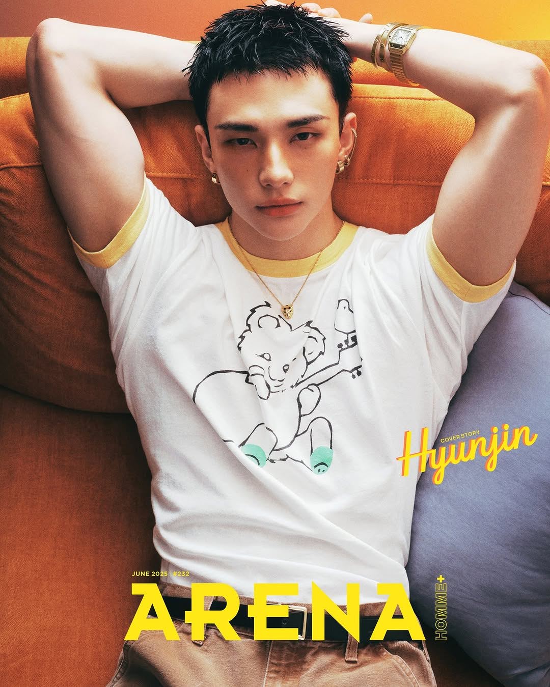 Stray kids hyunjin arena homme june 2025 kstation tv